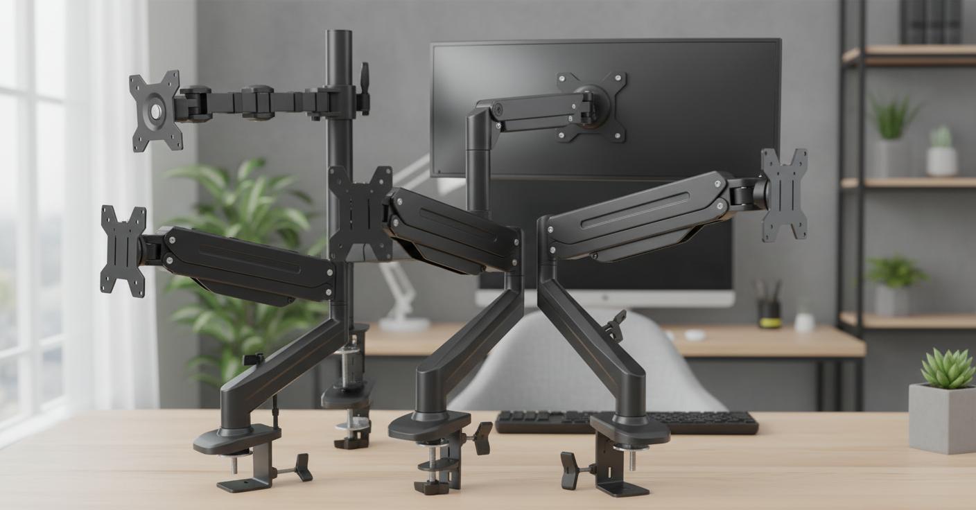 Best Monitor Arm Mount - Adjustable Ergonomic Design, Enhanced Viewing Comfort, and Sturdy Build