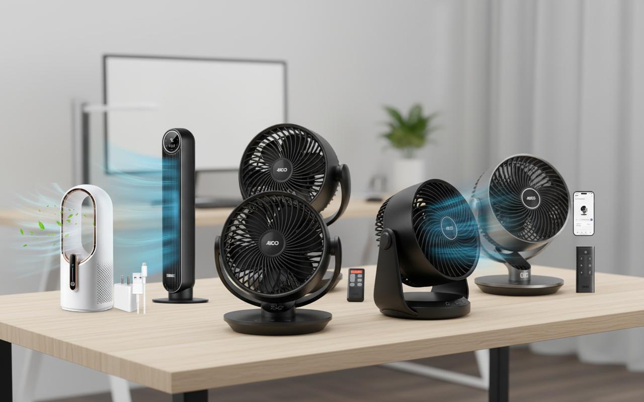 Best Noise-Cancelling Desktop Fan - Quiet Operation, Bladeless Design, Perfect for Office and Bedroom Use
