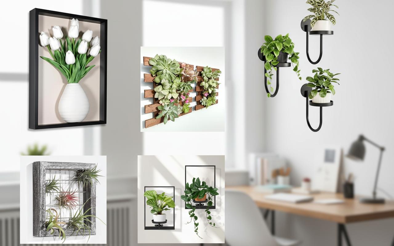 Best Plant Wall Frame for Small Succulents - Enhancing Indoor Decor, Low-Maintenance Artificial Flowers, Stylish and Space-Saving