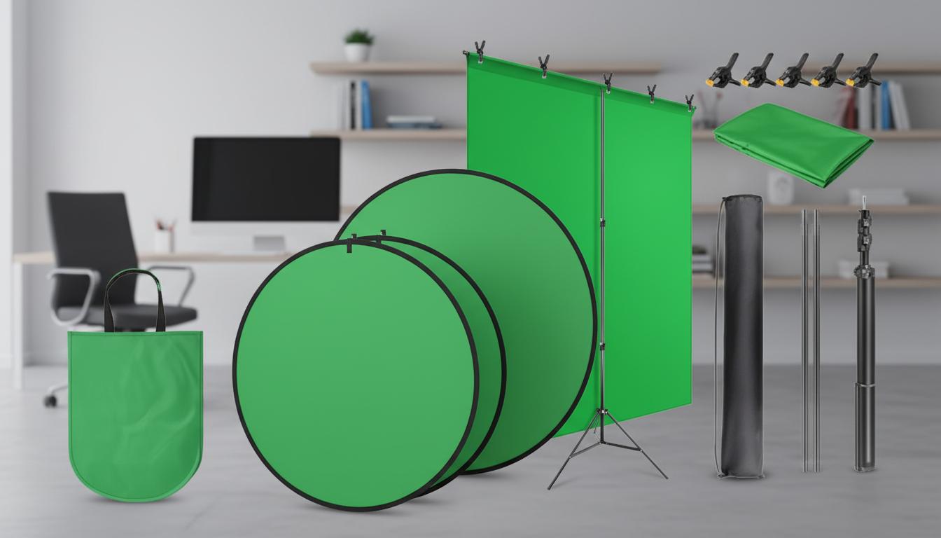 Best Portable Green Screen - Easy Setup, High-Quality Material, Perfect for Remote Workers