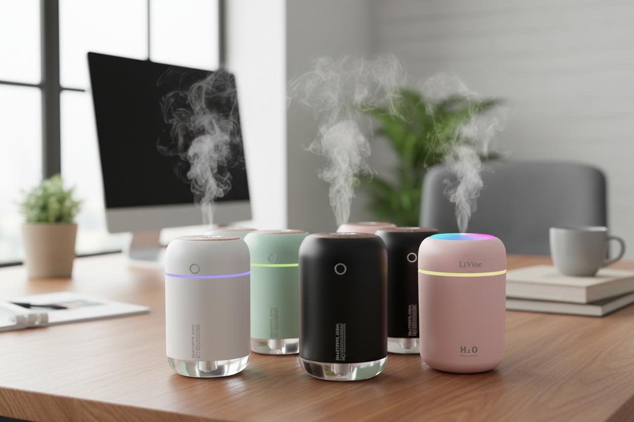 Best Portable Mini Desktop Humidifier - Quiet Operation, Compact Design, and Travel-Friendly