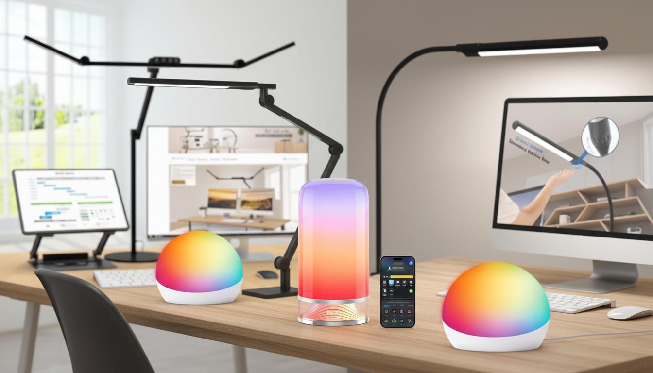 Best Smart Desk Lamp - Vibrant Customizable Lighting, Alexa Voice Control, Energy Efficient