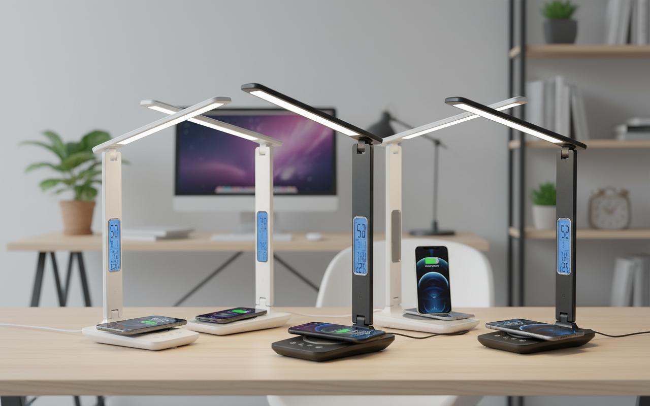 Best Smart LED Desk Lamp - Customizable Lighting, Wireless Charging, and Sleek Design