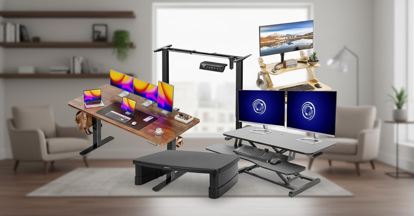 Best Standing Desk Converter - Adjustable Height, Built-In Storage, and Neck Strain Reduction