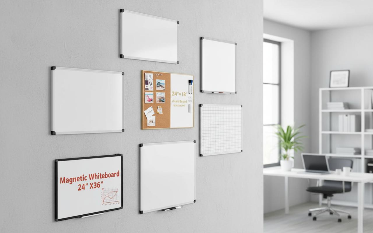 Best Wall-Mounted Whiteboard - Durable, Magnetic Dry Erase Surface, Ideal for Organizing and Planning