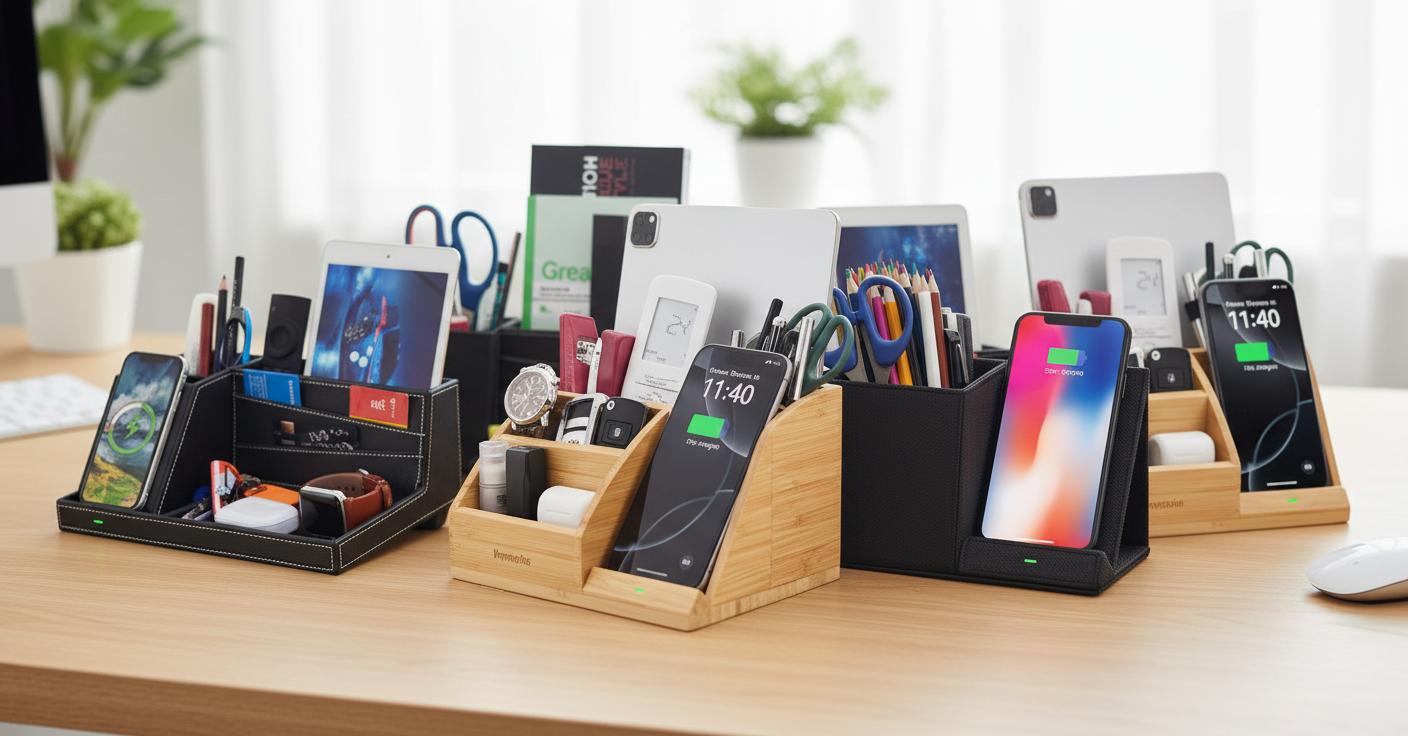 Best Wireless Charging Desk Organizer - Fast Charging, Space-Saving Design, and Clutter-Free Setup