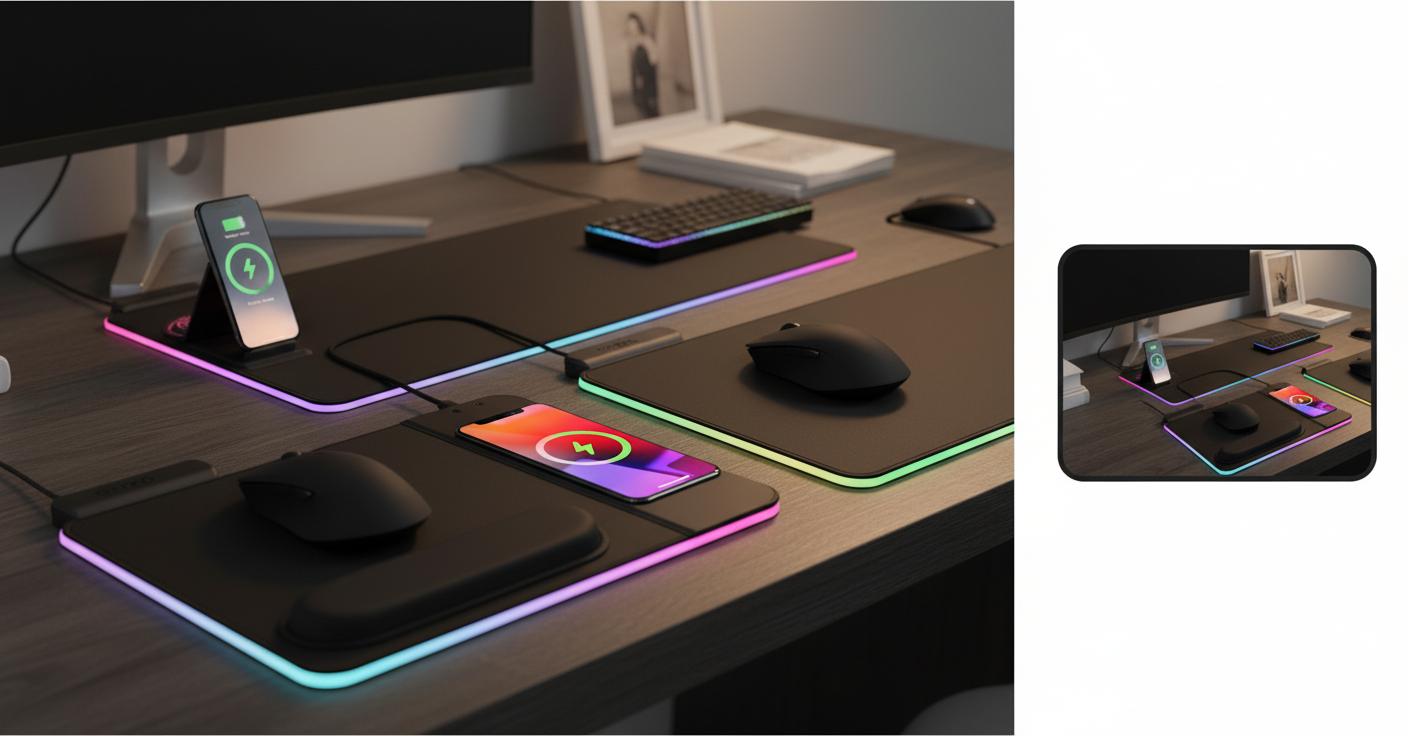 Best Wireless Charging Mouse Pad - Sleek Design, Multi-Functional Workspace, Fast Charging