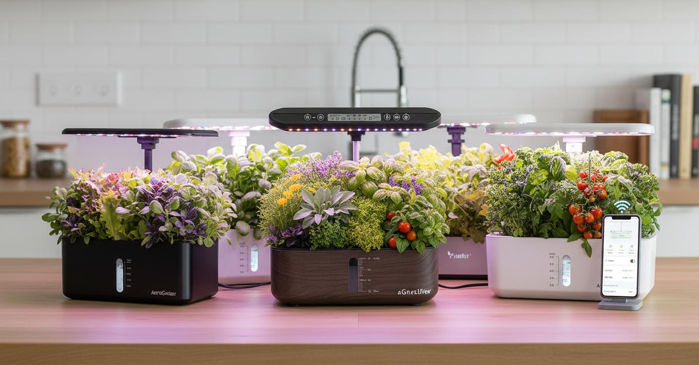 Best Automatic Herb Garden Kit - Effortless Growing, Fresh Herbs Daily, Indoor Year-Round Harvest