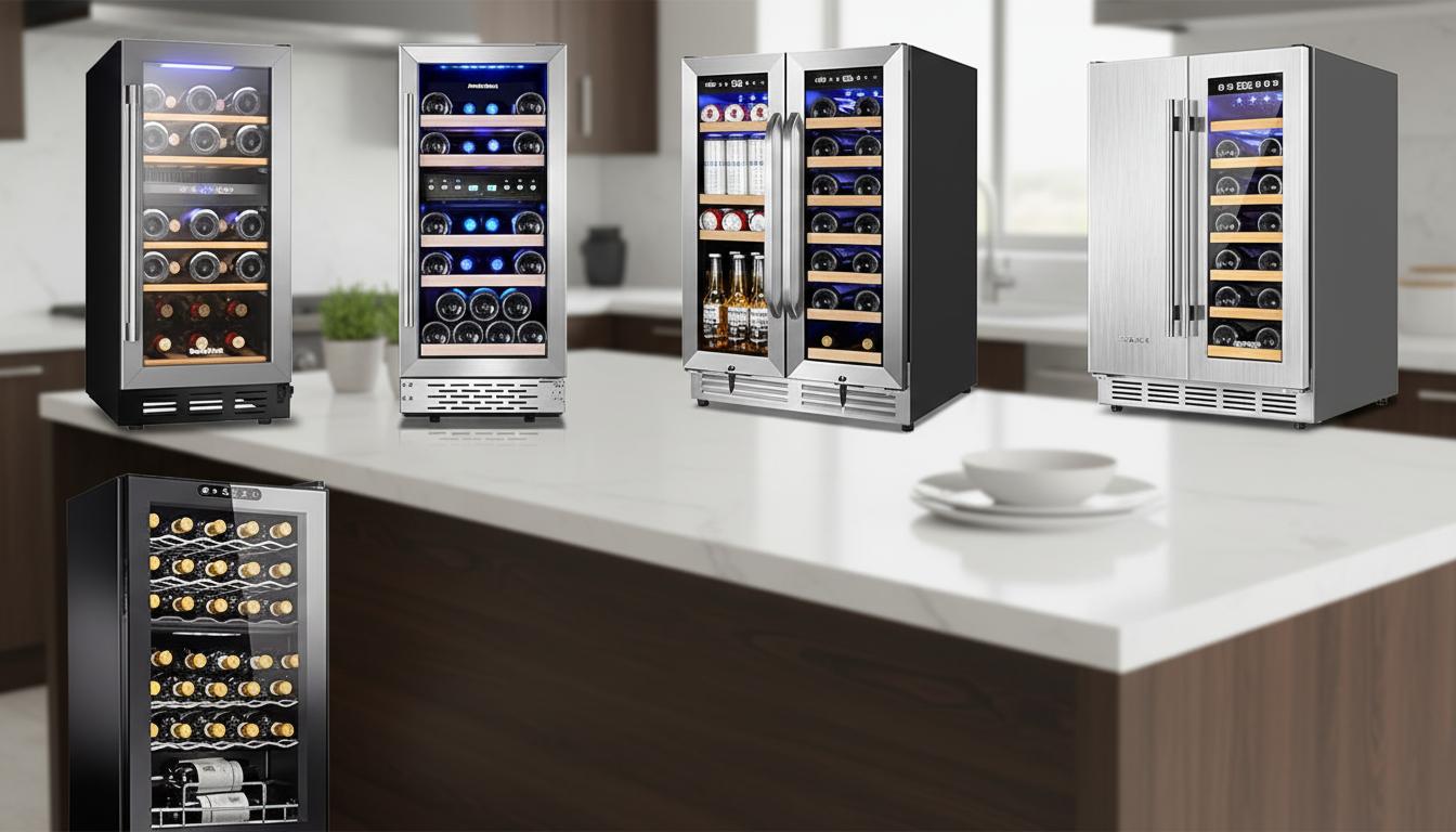 Best Built-in Wine Cooler - Precise Dual-Zone Temperature Control, Compact Under-Counter Design, Ideal for Wine Enthusiasts