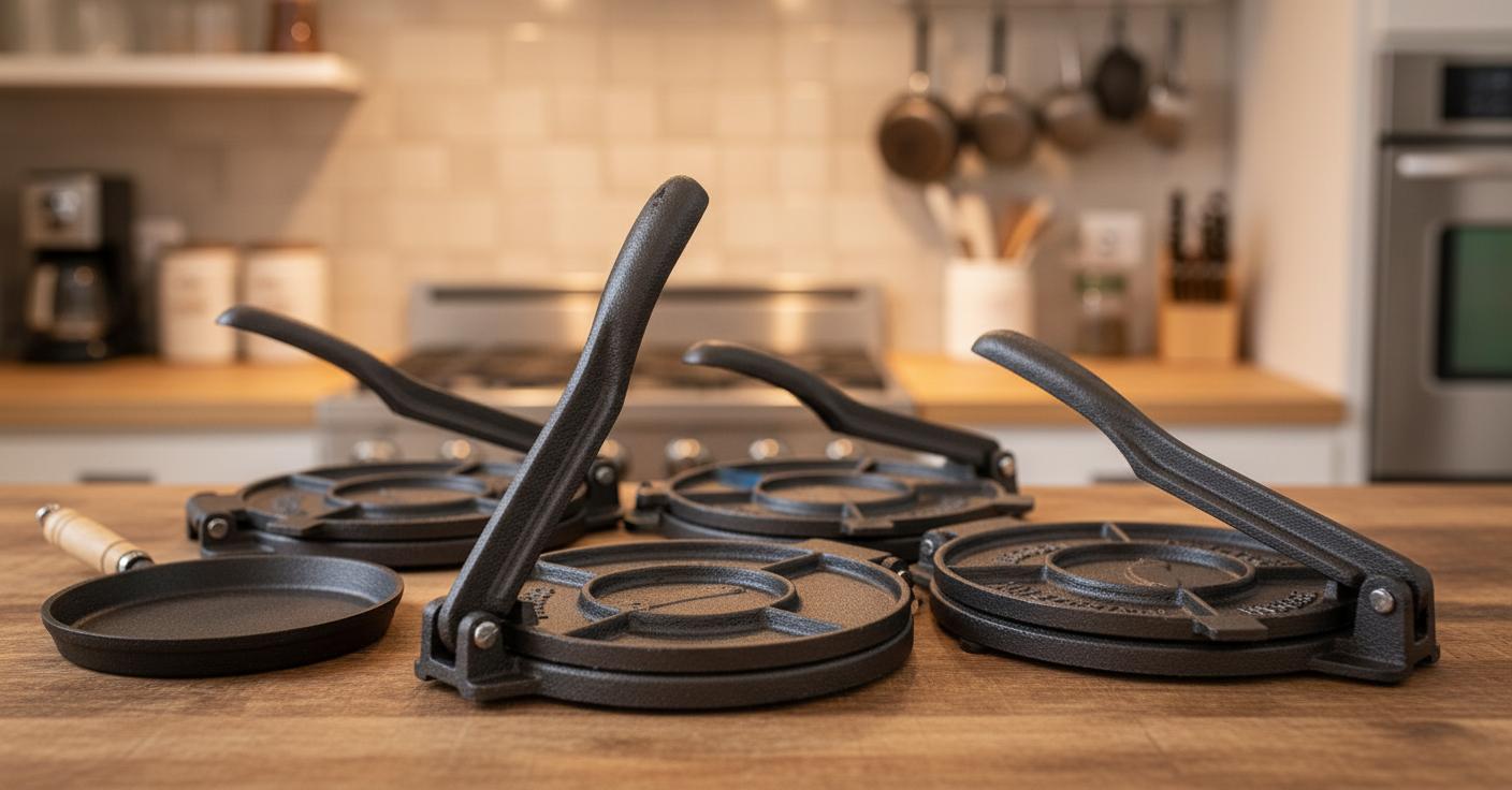 Best Cast Iron Tortilla Press - Durable, Easy to Use, Perfect for Authentic Homemade Tortillas and Rotis
