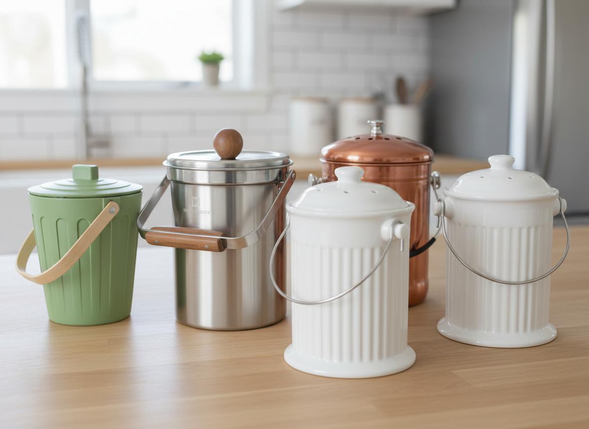 Best Ceramic Compost Bin - Eco-Friendly, Odor Control, Stylish Kitchen Solution