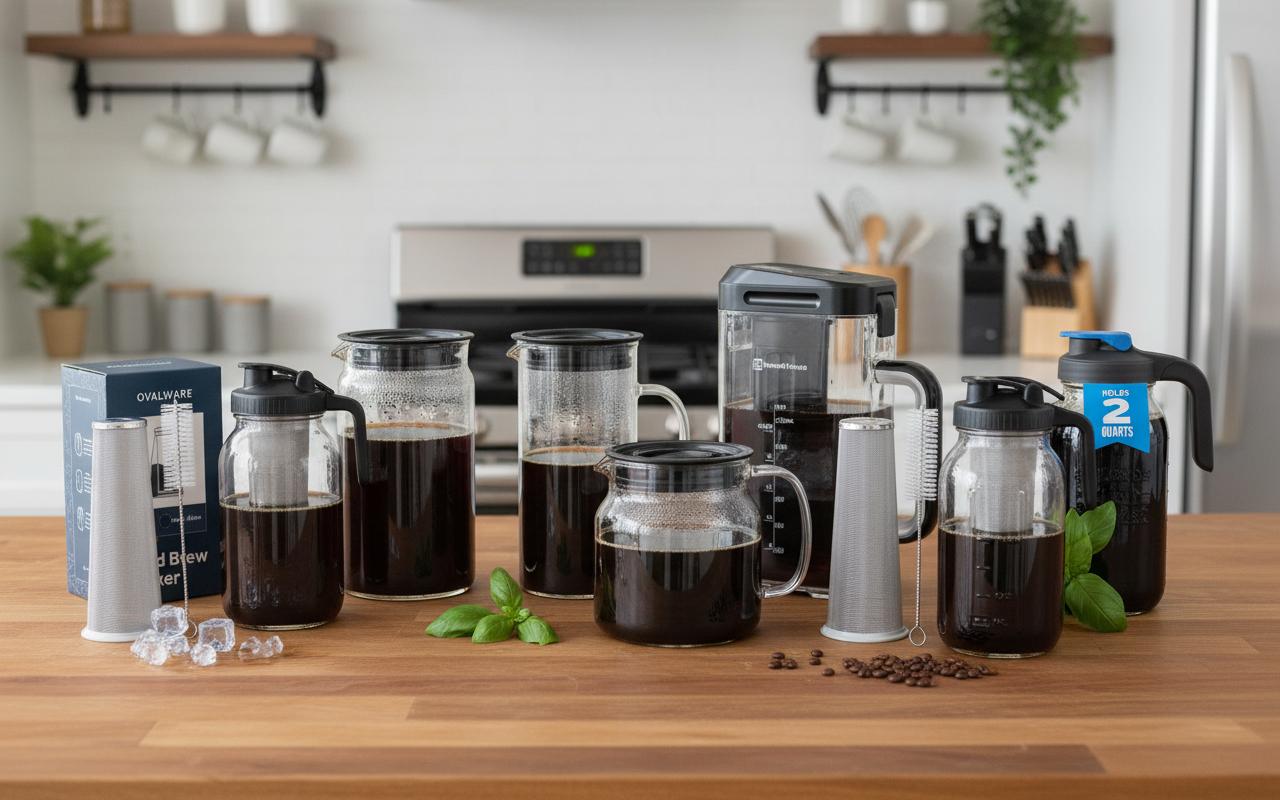 Best Cold Brew Coffee Maker - Easy Brewing, Mess-Free Design, Convenient Pouring Spout