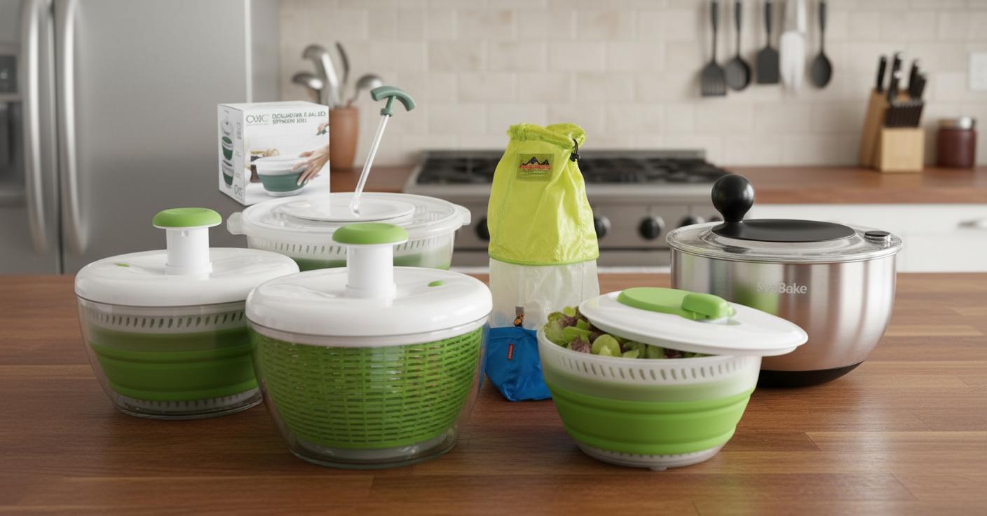 Best Collapsible Salad Spinner - Space-Saving Design, Efficient Drying, Durable Build