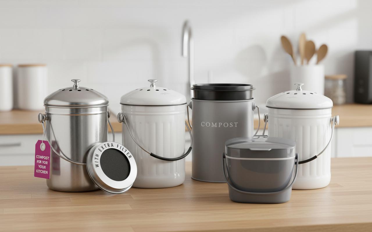 Best Countertop Compost Bin - Odor-Free, Compact, and Easy-to-Clean