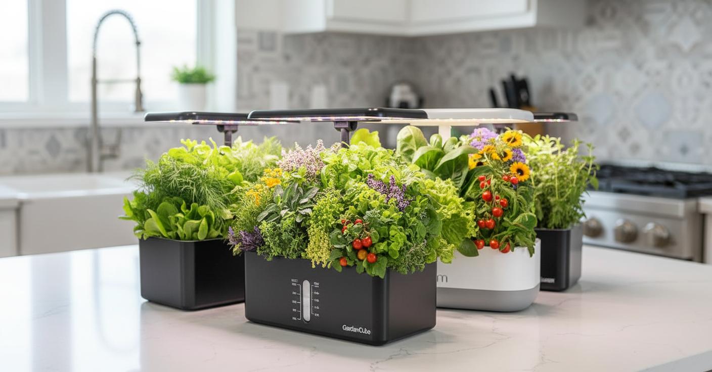 Best Countertop Hydroponic Herb Garden - Fresh Herbs Year-Round, Space-Saving Design, Easy Maintenance