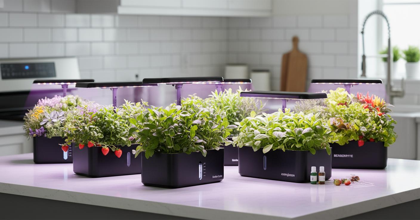 Best Countertop Hydroponic System - Fresh Year-Round Herbs, Space-Saving Design, Easy Indoor Gardening
