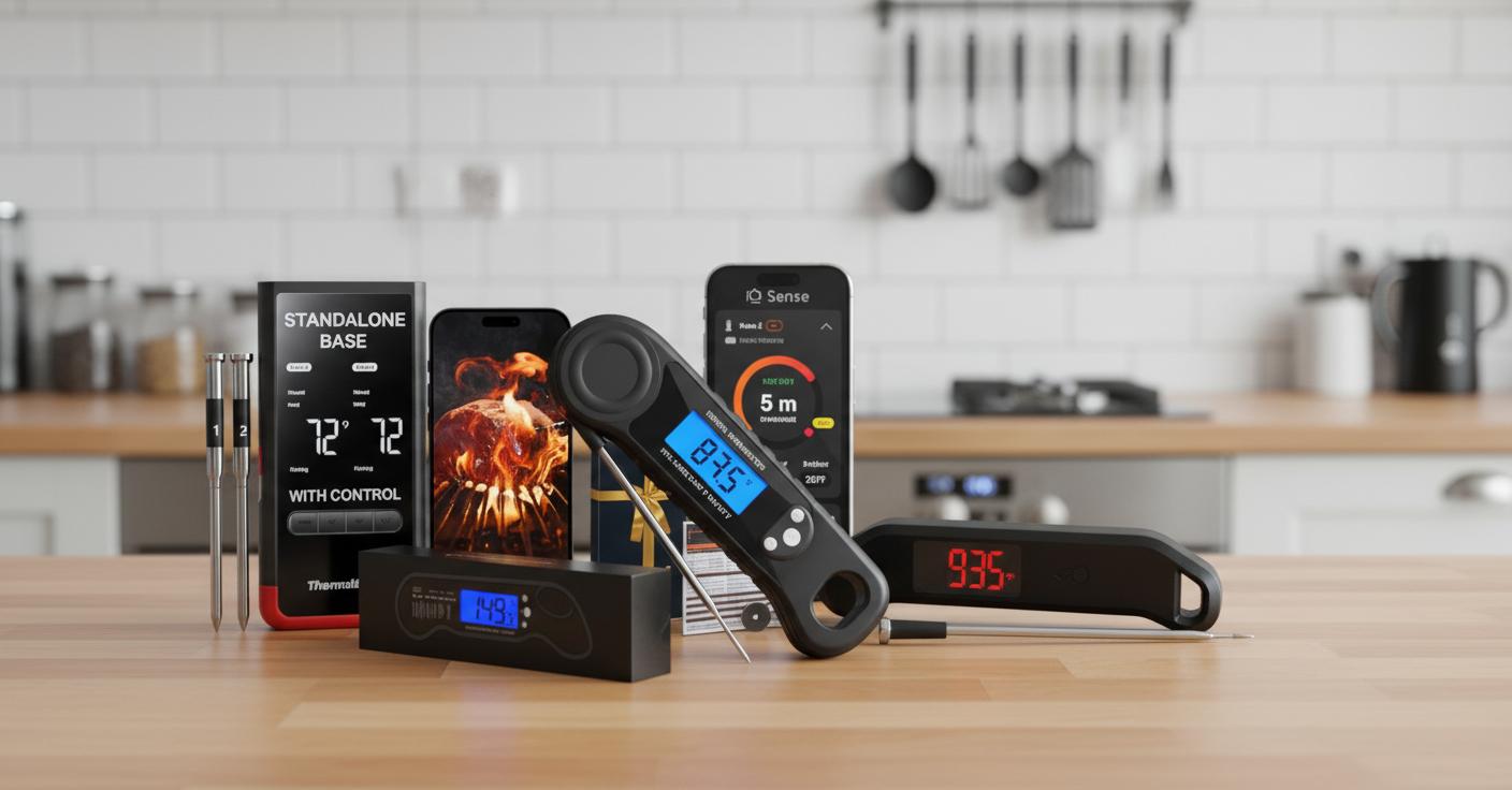 Best Digital Meat Thermometer - Wireless Temperature Monitoring, Certified Accuracy, Precision Cooking