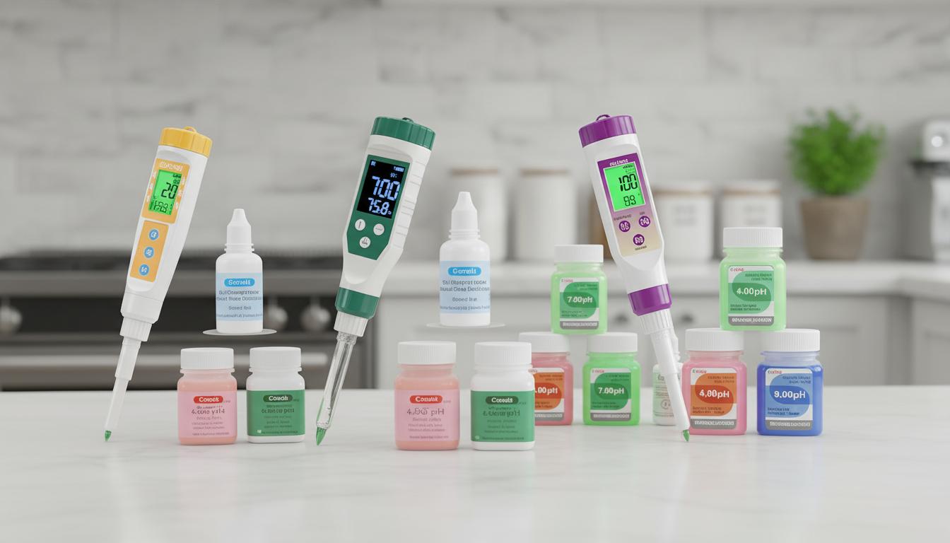 Best Digital pH Meter for Food - Accurate Testing, Ideal for Fermentation, Suitable for Solid Samples