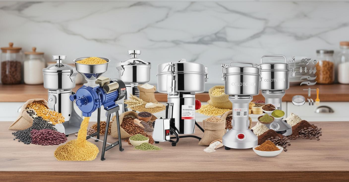 Best Electric Grain Mill - Powerful, Efficient Dry Grain Grinding, Durable Design