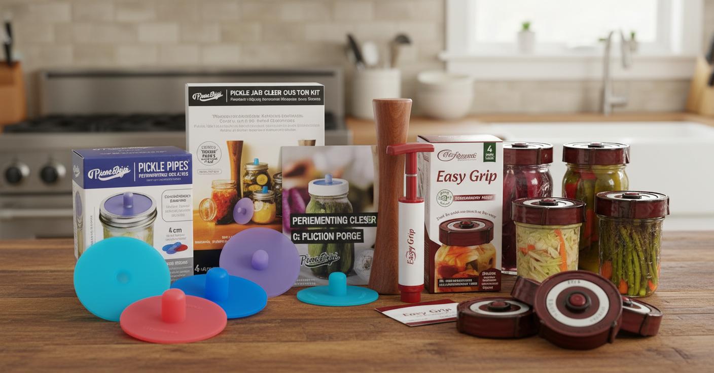 Best Fermenting Lid Kit for Mason Jars - Easy to Use, Airtight Seal, Durable Materials