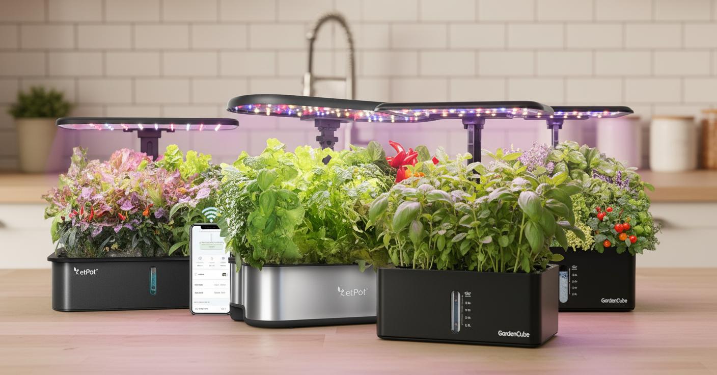 Best Herb Garden Grow Kit - Smart App Control, Indoor Hydroponic System, Easy Maintenance
