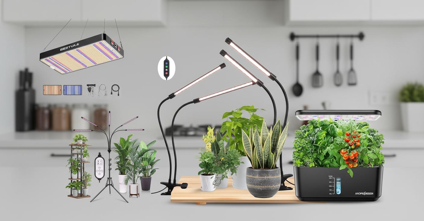 Best Herb Garden Grow Light - Full Spectrum, Energy Efficient, Easy to Use