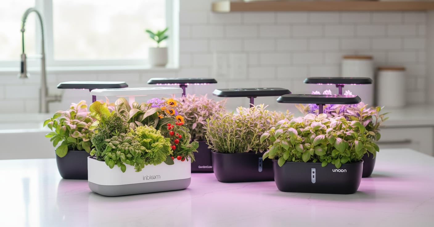 Best Herb Garden Kit with LED Grow Light - All-in-One Hydroponic System, Energy-Efficient Lighting, Space-Saving Design