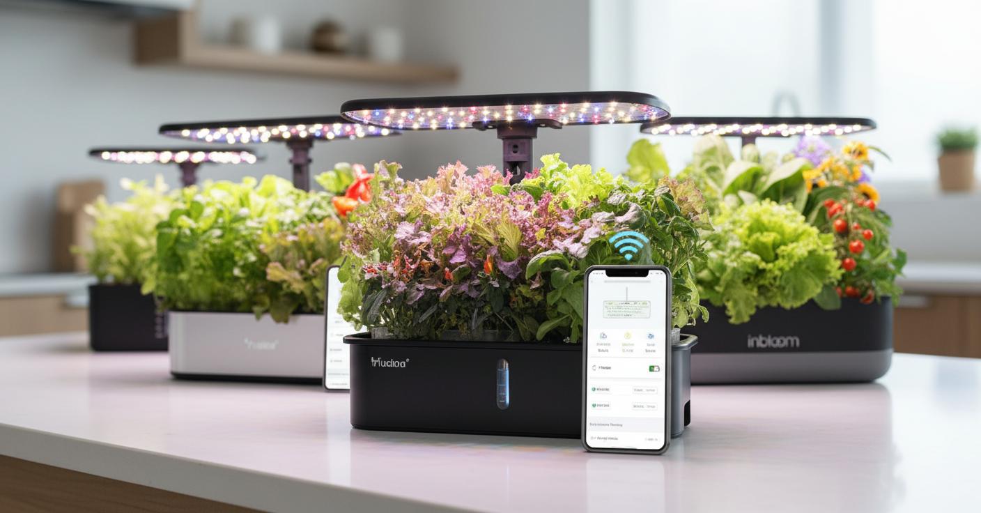 Best Herb Growing System - Smart Automation, Hydroponic Efficiency, App Control