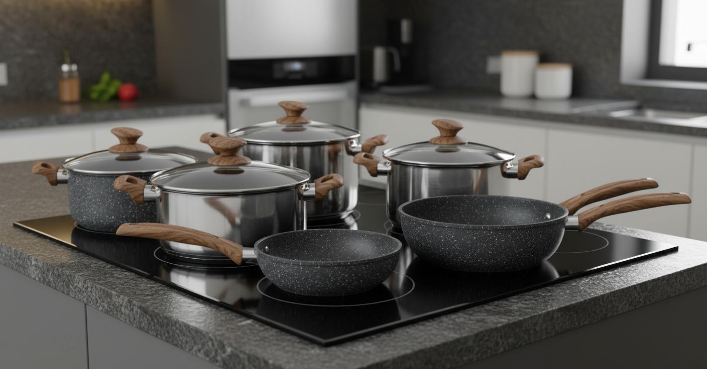 Best Induction Cookware Set - Durable Non-Stick, Everyday Use, Easy Maintenance