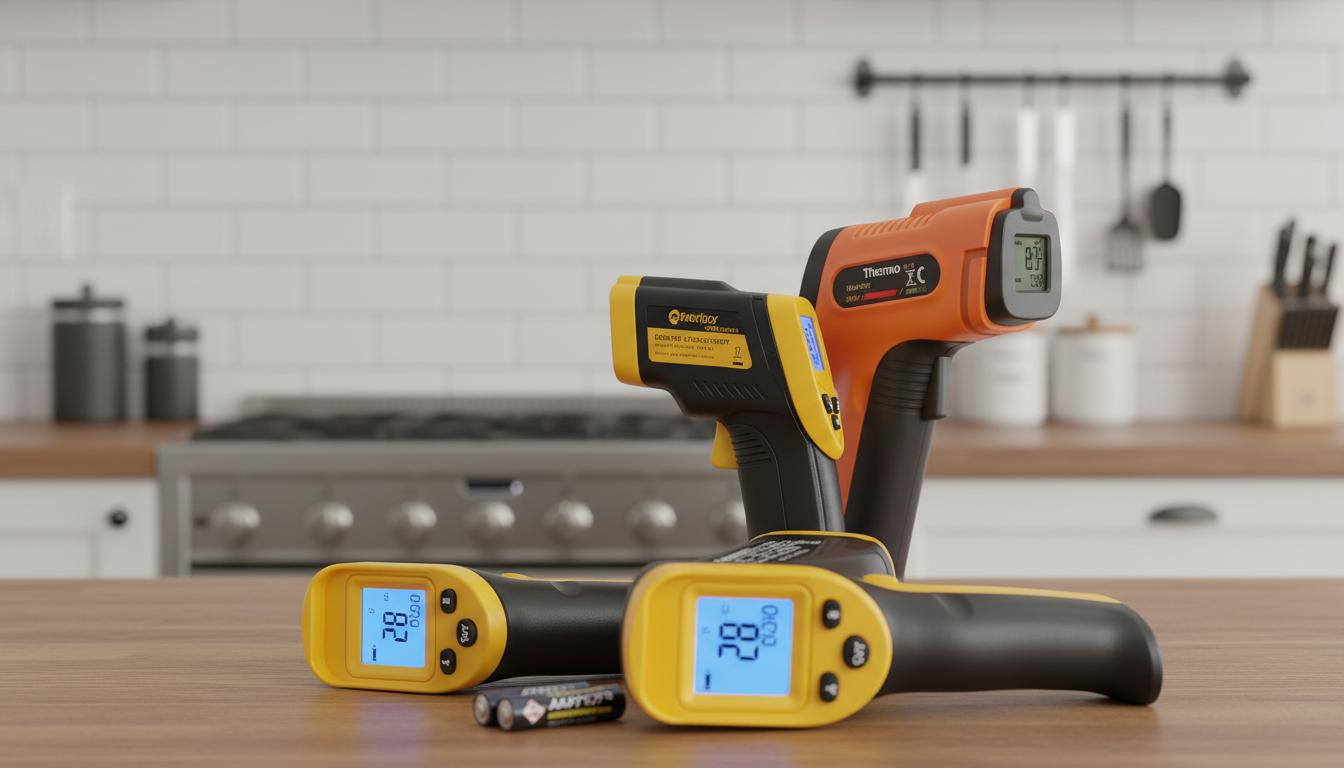 Best Infrared Food Thermometer Gun - Ultra-Thin Probe, Unlimited Bluetooth Range, Remote Monitoring