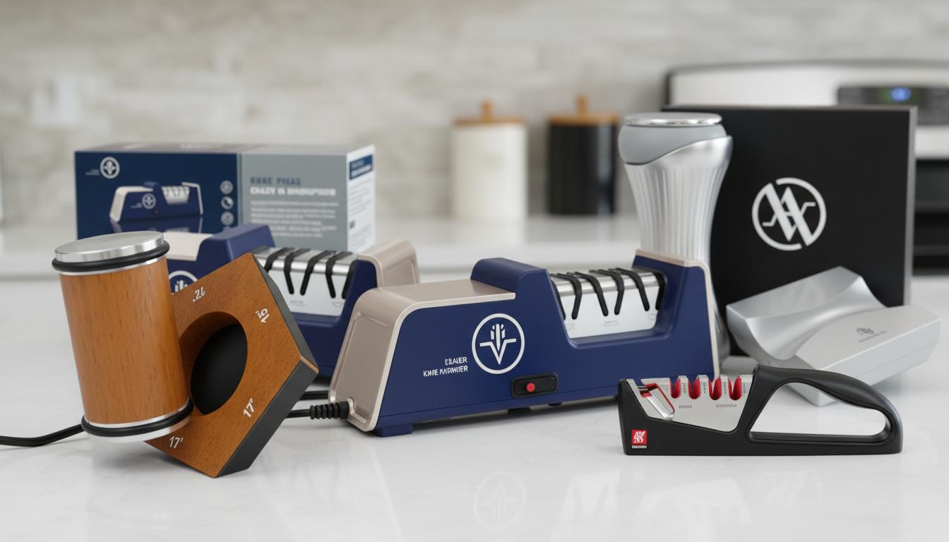 Best Japanese Pull-Through Knife Sharpener - Fast Sharpening, Precise Edge, Diamond Abrasives