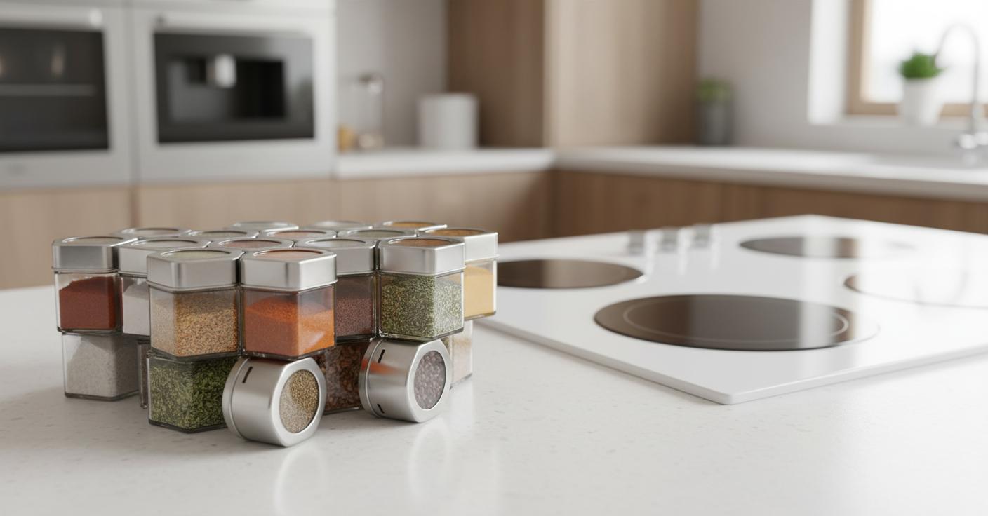 Best Magnetic Spice Jar Set - Space-Saving, Easy Access, and Stylish Organization