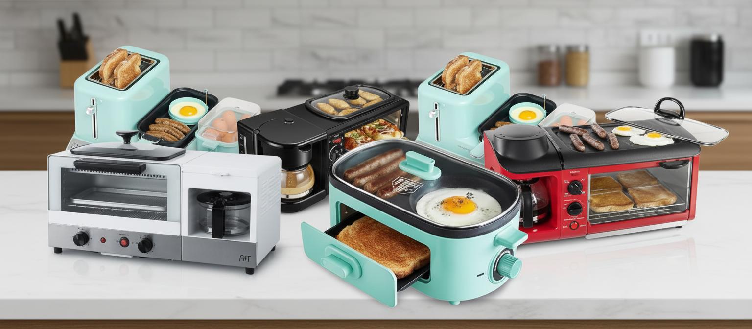 Best Multi-Function Breakfast Station - Versatile All-in-One, Space-Saving Design, Quick and Easy Meal Prep