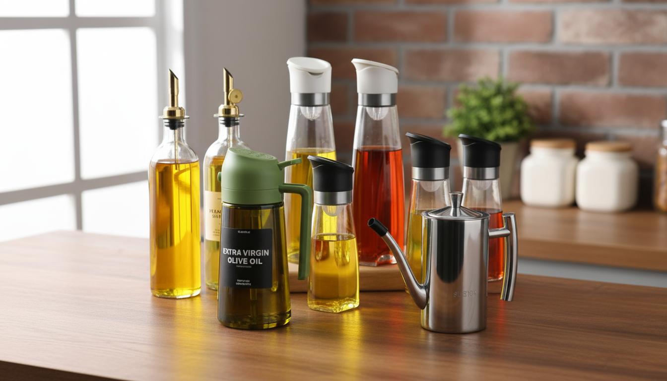 Best Olive Oil Dispenser with Filter - Precise Pouring, Mess-Free Design, and Easy Filtering