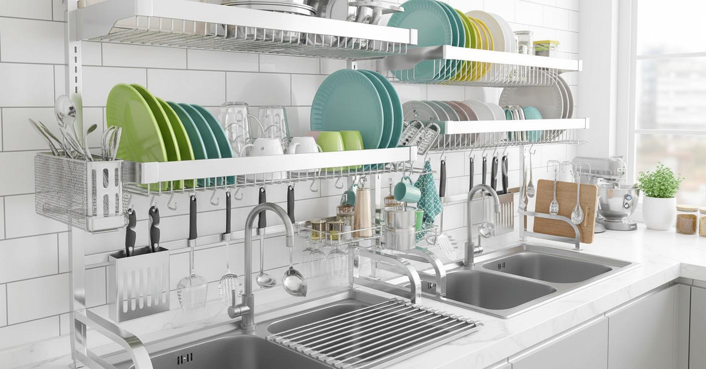 Best Over-the-Sink Dish Rack - Space-Saving, Expandable Design, Durable and Functional