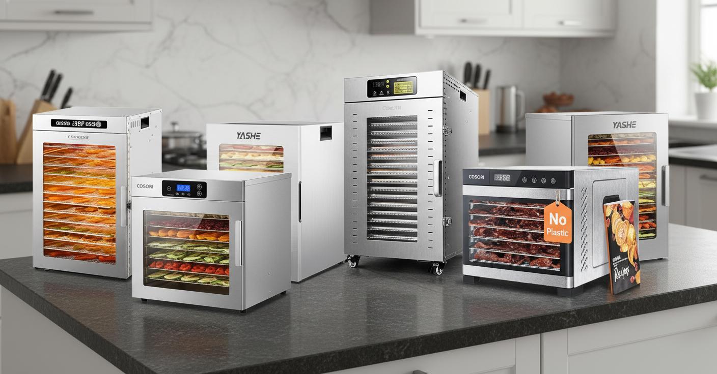 Best Professional Dehydrator - Large 14-Tray Capacity, Efficient Commercial Food Drying, Durable Construction