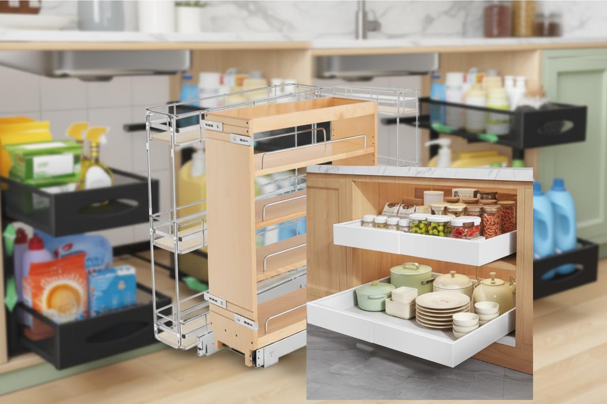 Best Pull-Out Pantry System - Maximizing Kitchen Storage, Durable Construction, Easy-Glide Shelves