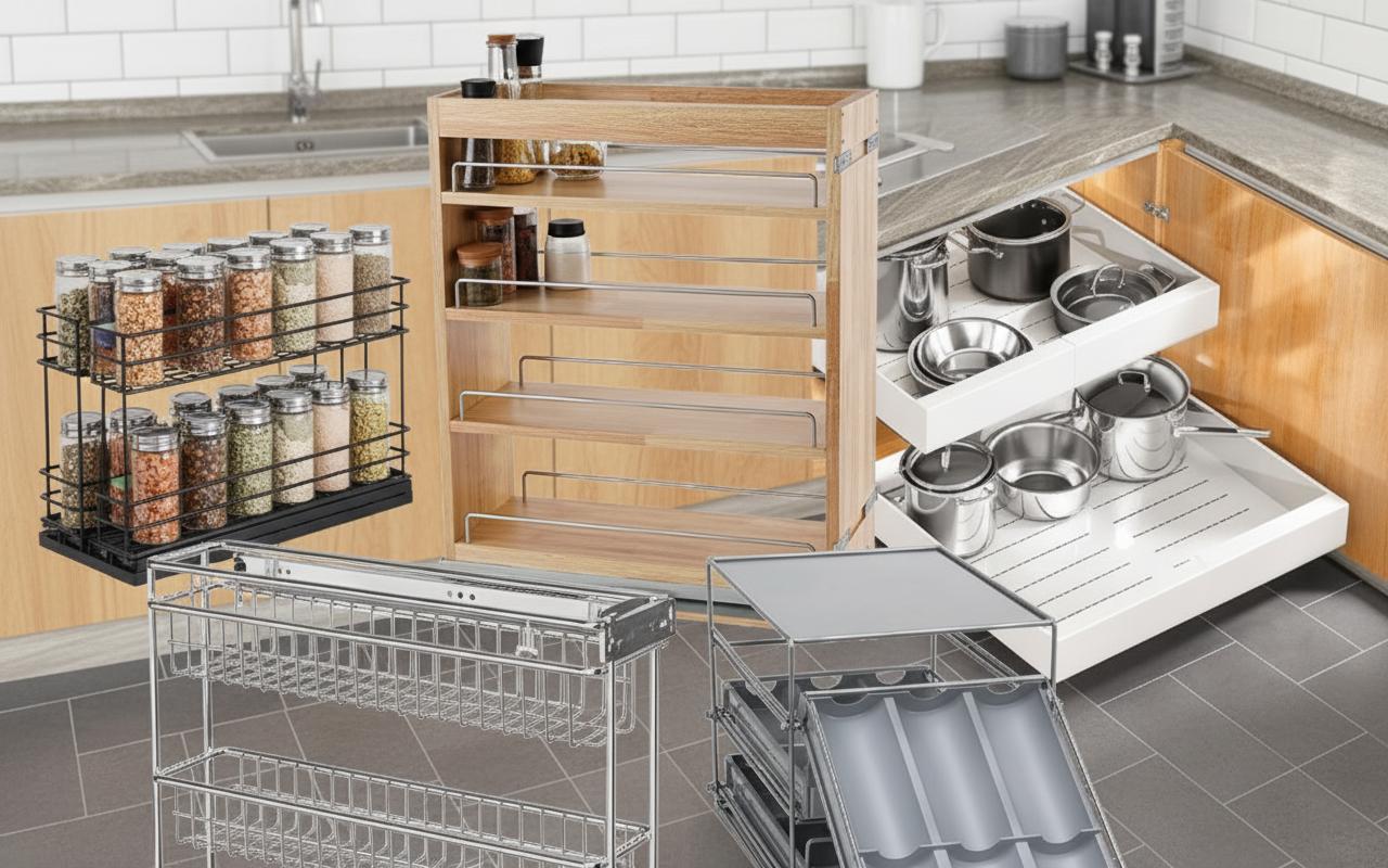 Best Pull-out Spice Rack Drawer - Easy-access, Organized Storage, Space-saving Design