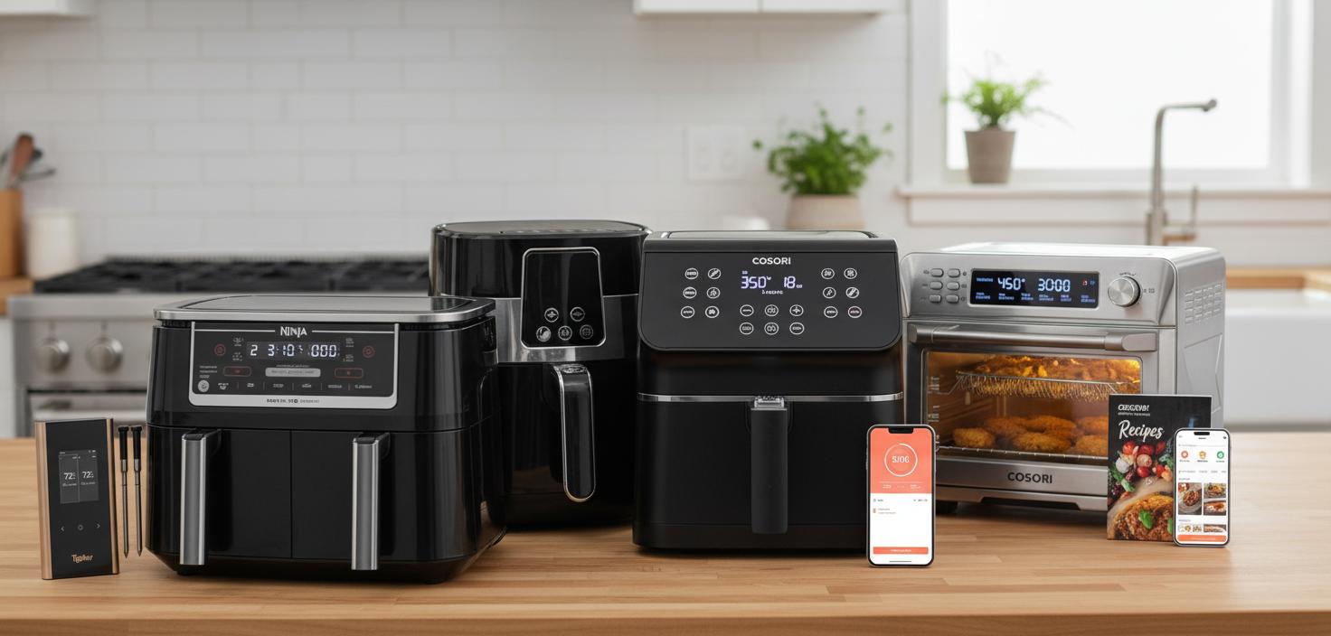 Best Smart Air Fryer - Precise Meat Temperature Monitoring, Reliable Grilling, Advanced Smoking Features