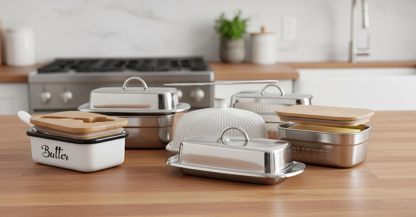 Best Stainless Steel Butter Keeper - Secure Lid, Freshness Preservation, Easy Accessibility