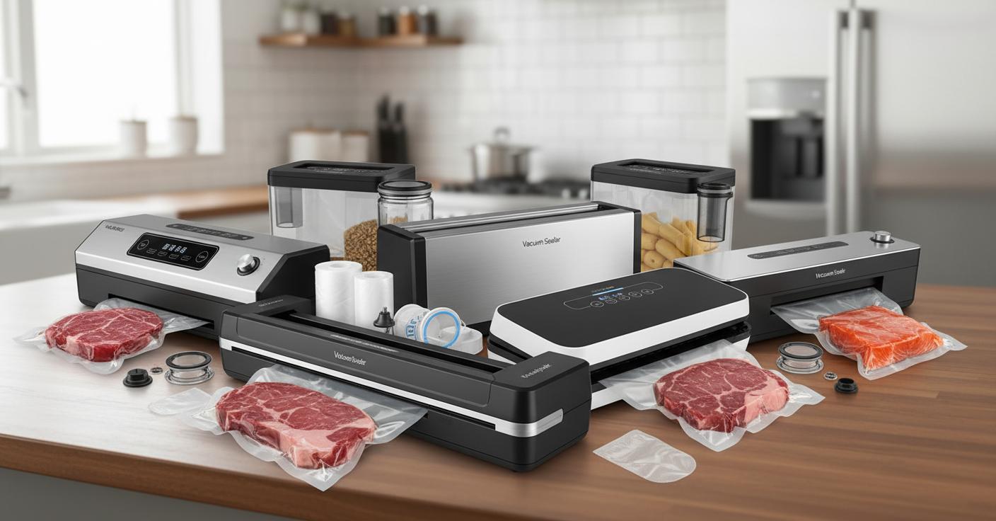 Best Vacuum Sealer with Jar Attachment - Preserves Food Freshness, Prevents Freezer Burn and Offers Versatile Sealing Options