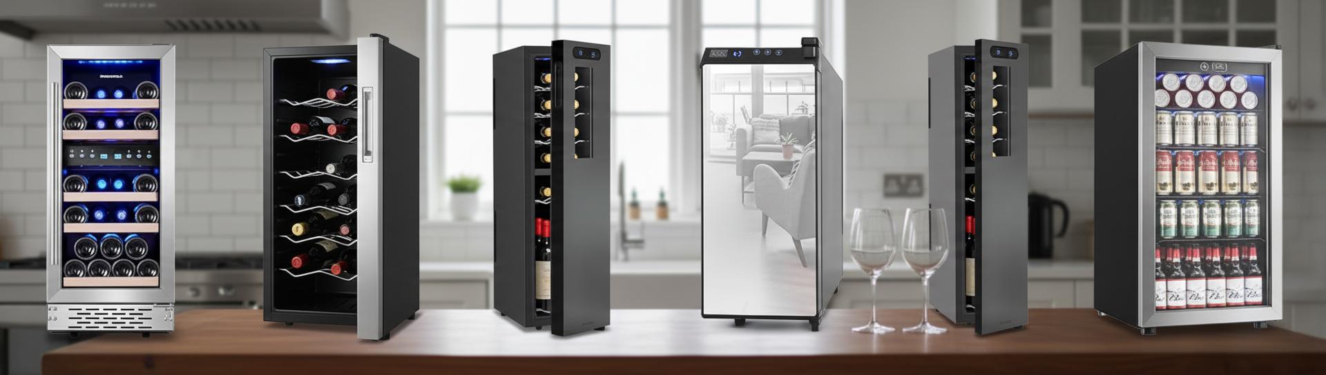 Best Vertical Wine Fridge - Dual-Zone Temperature Control, Compact Design, Perfect for Wine Lovers