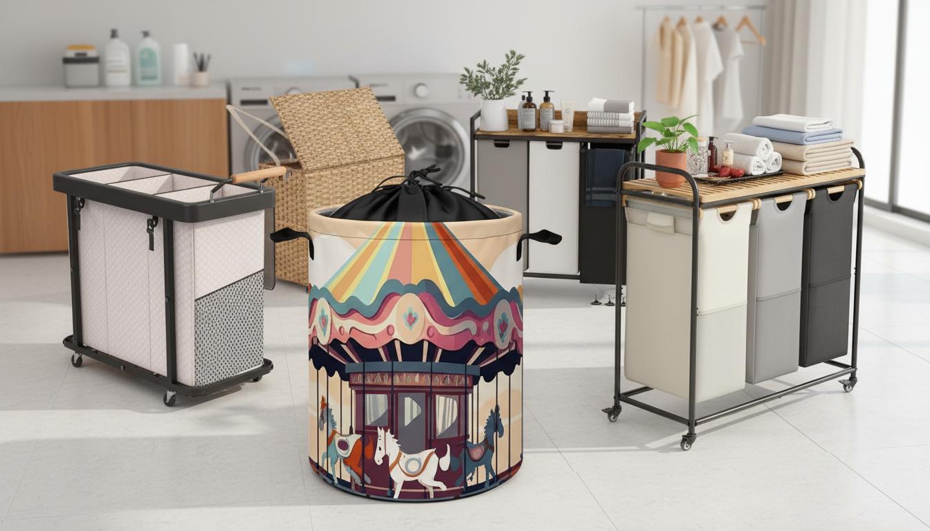 Best Built-in Hamper Carousel - Space-saving design, Easy portability, Versatile organization