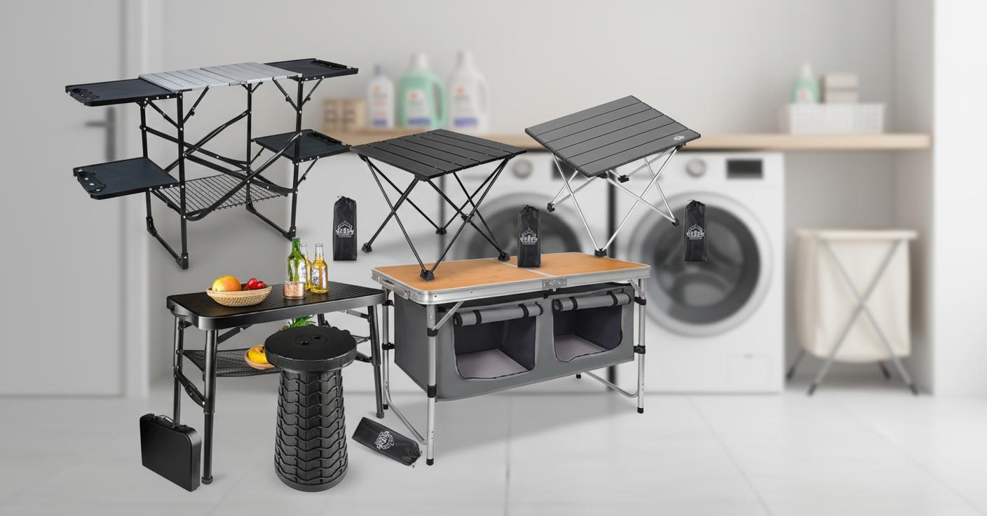 Best Collapsible Folding Station - Compact Design, Heat-Resistant Surface, Ample Workspace and Storage