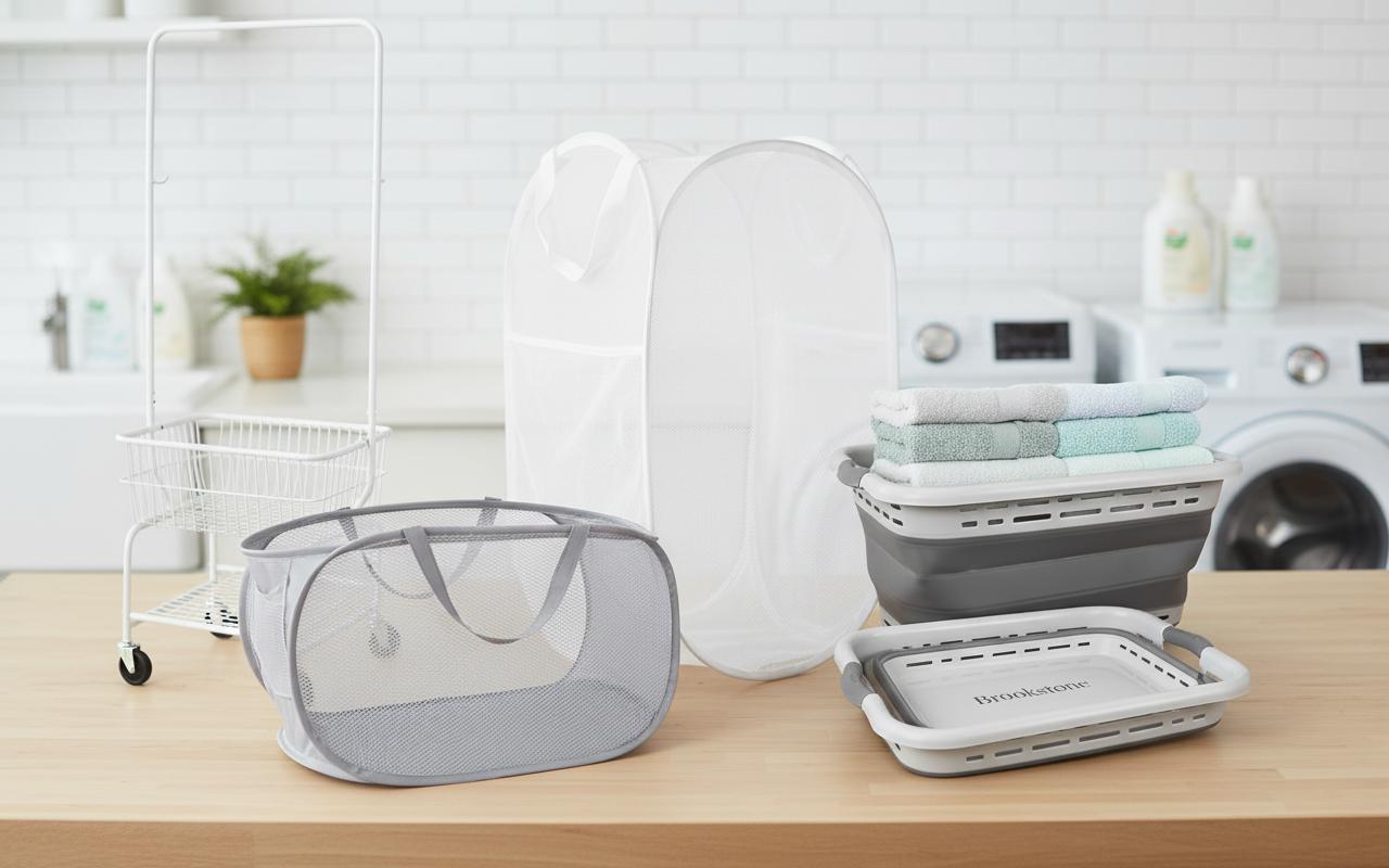 Best Collapsible Laundry Basket - Easy Portability, Space-Saving Design, Durable Material