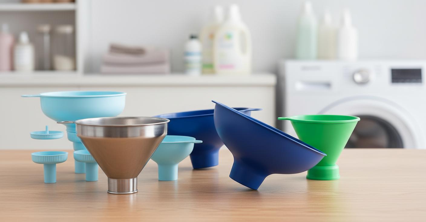 Best Detergent Refiller Funnel - Effortless Liquid Transfer, Versatile Strainer Options, Durable Design