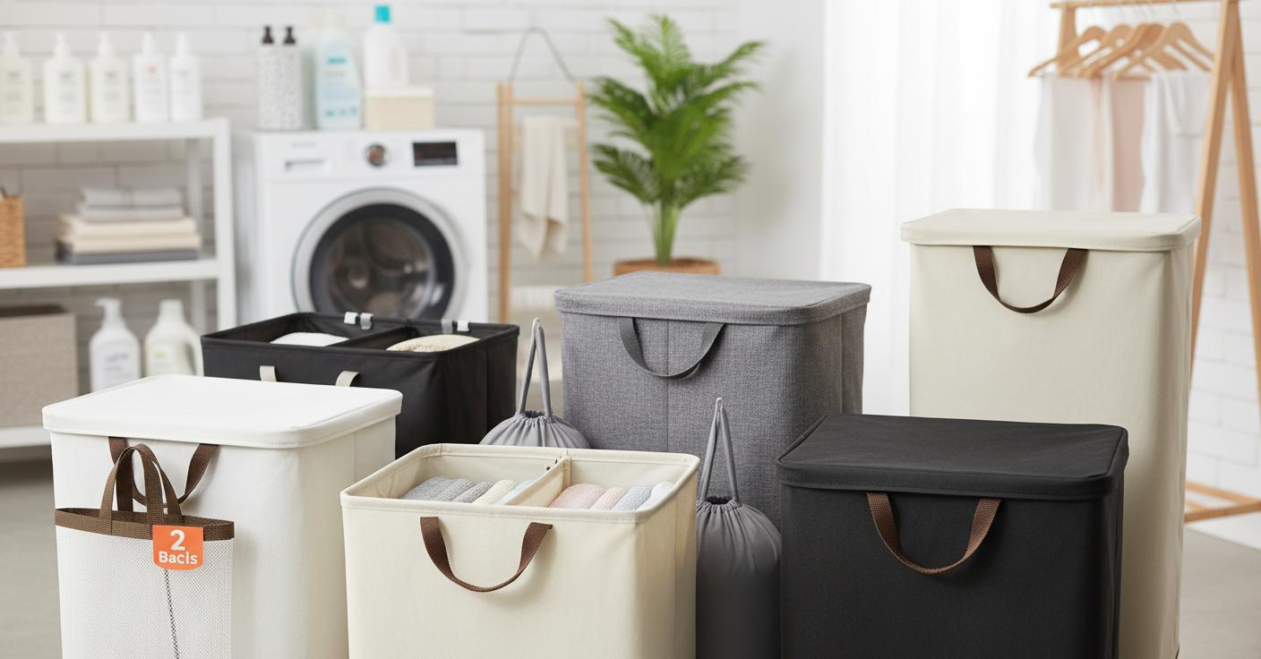Best Dual Hamper with Divider - Stylish Design, Efficient Organization, and Convenient Laundry Sorting