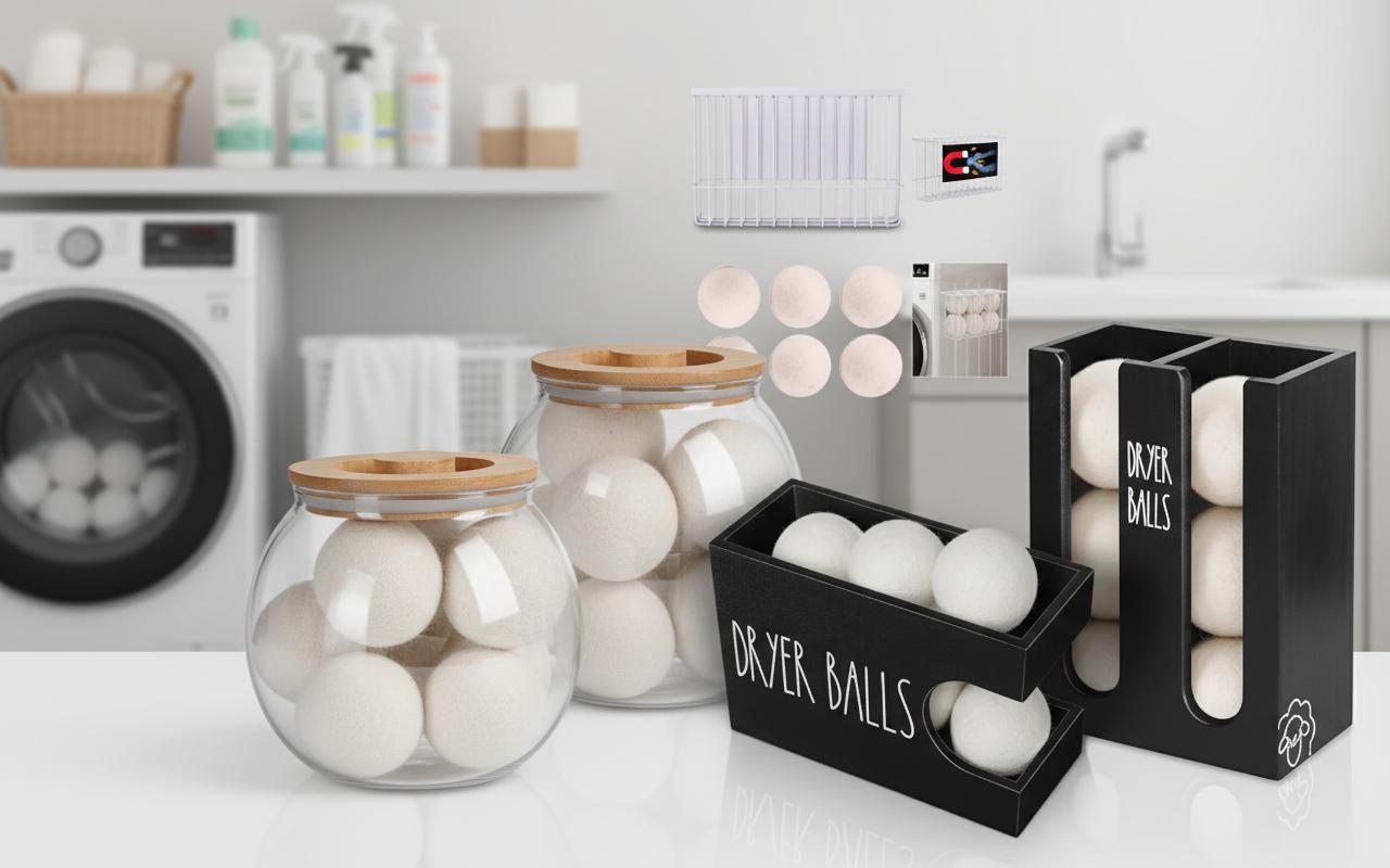 Best Eco-Friendly Wool Dryer Balls Organizer - Sustainable, Convenient, and Tool-Free Installation