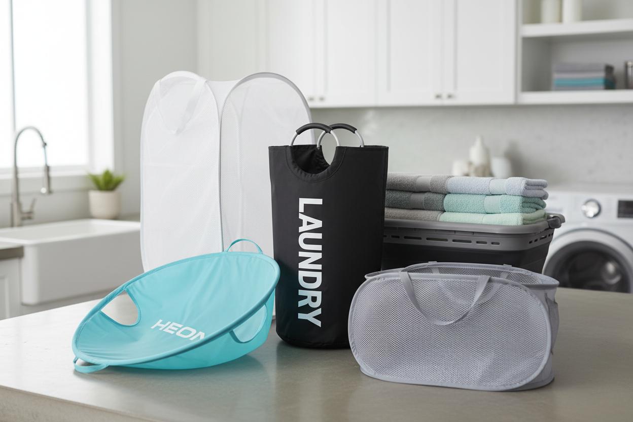Best Fold-away Laundry Basket - Breathable, Space-Saving, and Easy Access with Extra Storage