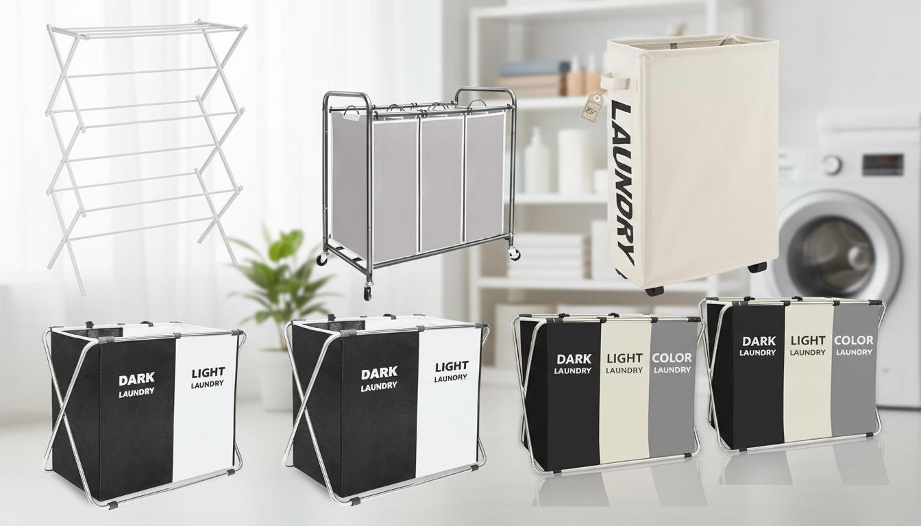 Best Foldable Laundry Sorter - Compact Design, Easy Air Drying, Indoor and Outdoor Use